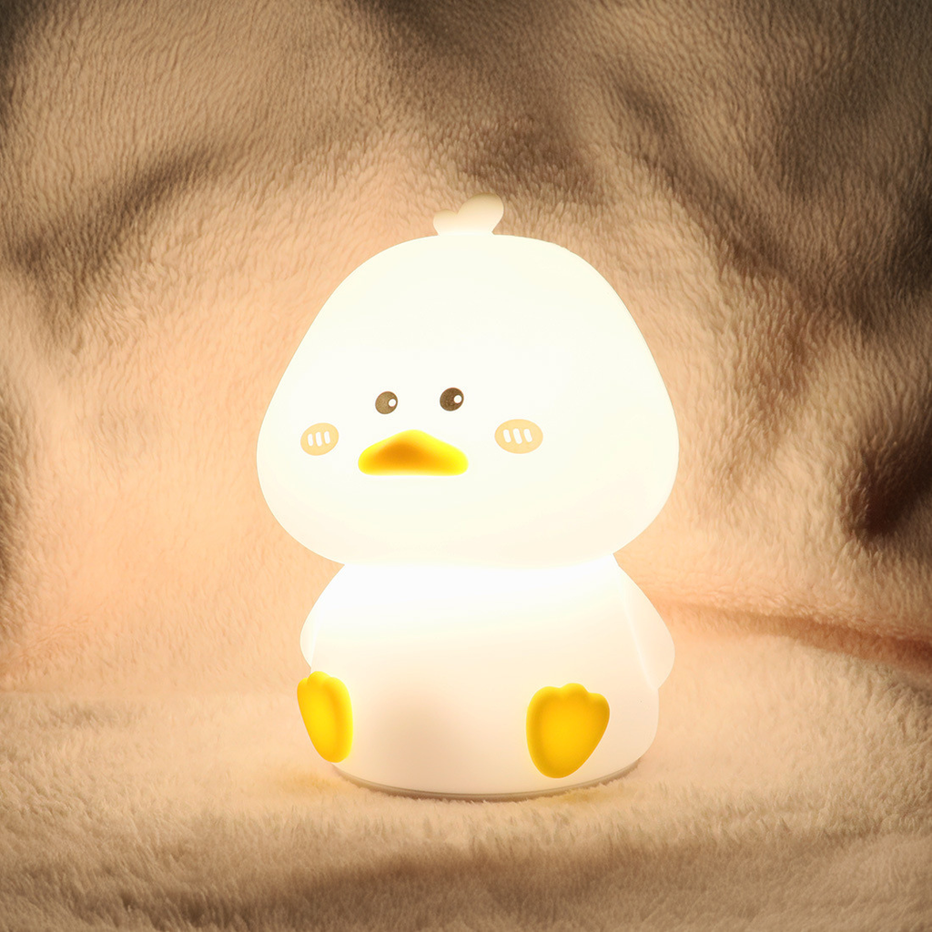 إضائة ليلية من السيليكون الناعم - البطة المندهشة