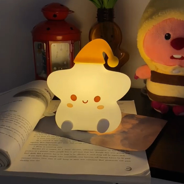 إضائة ليلية من السيليكون الناعم - نجمة مضيئة