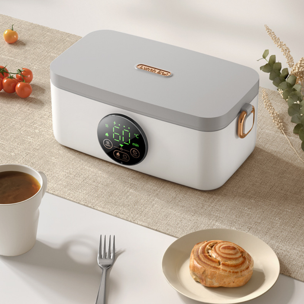 بوكس غداء - Lunch Box - قابل للشحن - 1 لتر - روز قولد