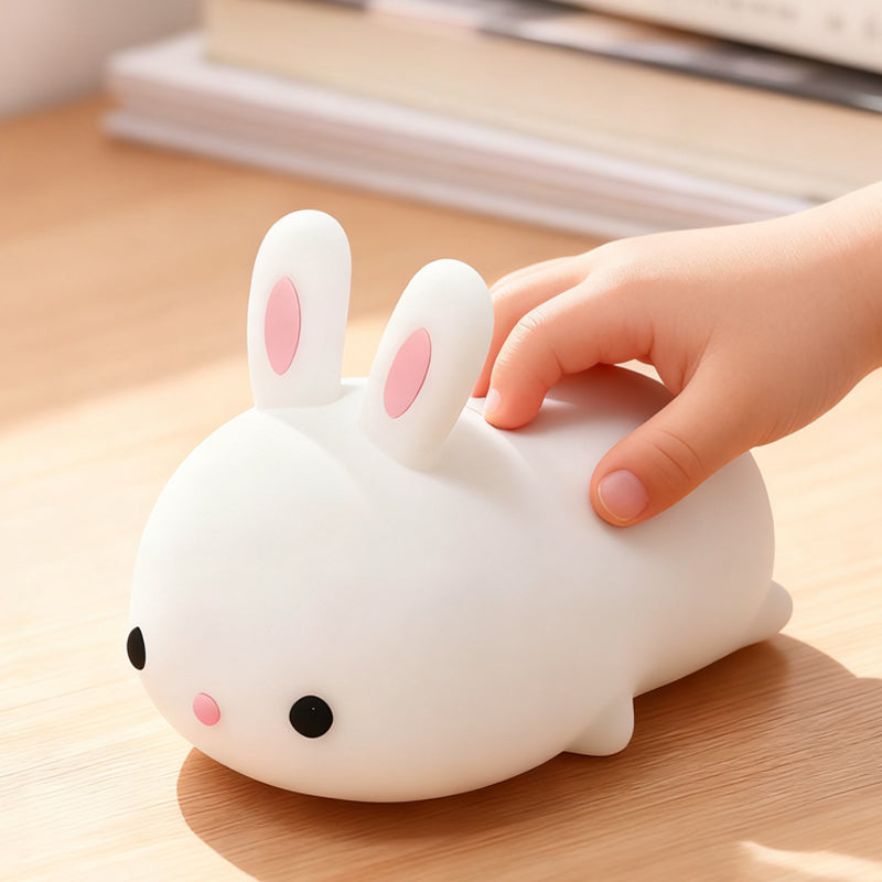 إضائة ليلية من السيليكون الناعم - أرنب صغير