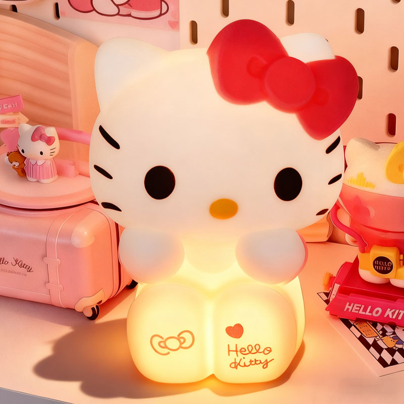 إضائة ليلية من السيليكون الناعم - هلو كيتي جالسة