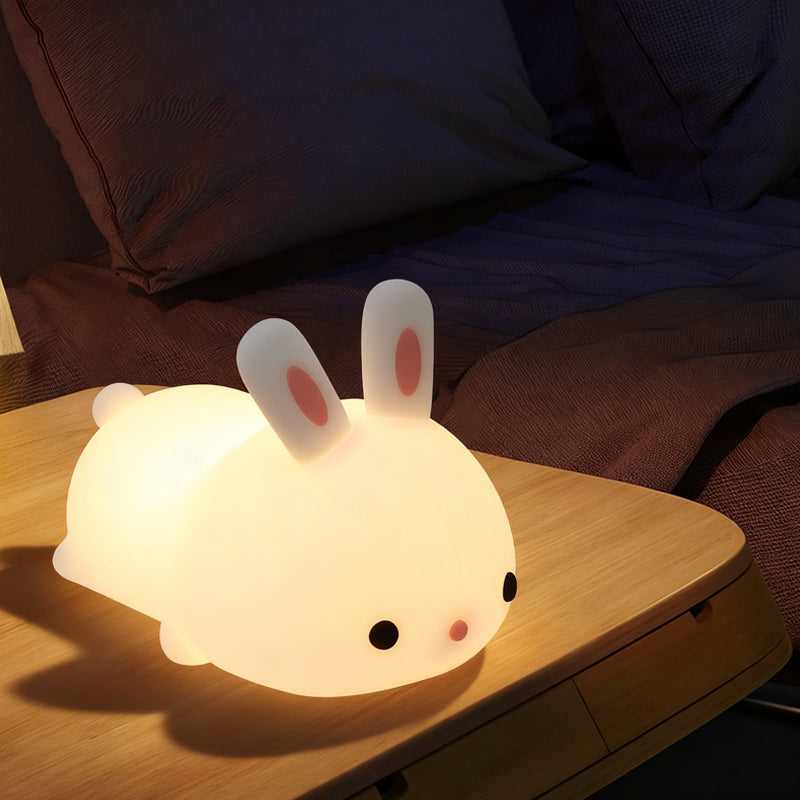 إضائة ليلية من السيليكون الناعم - أرنب صغير