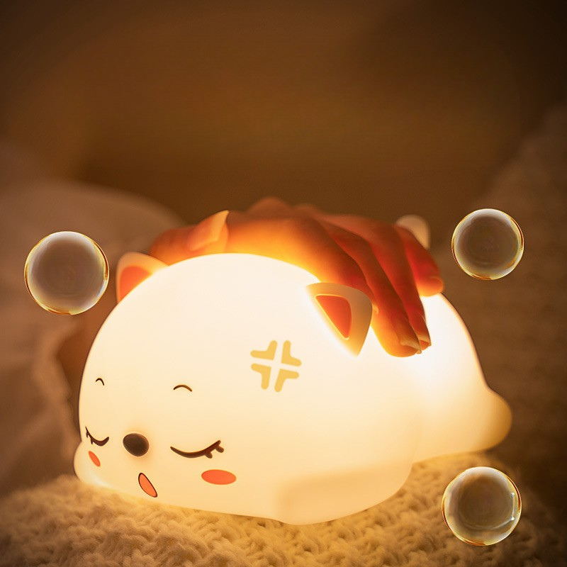 إضائة ليلية من السيليكون الناعم - قطة نائمة