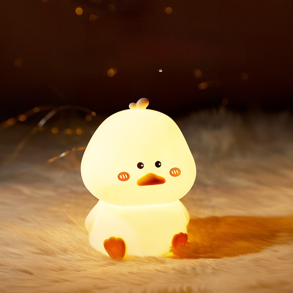 إضائة ليلية من السيليكون الناعم - البطة المندهشة