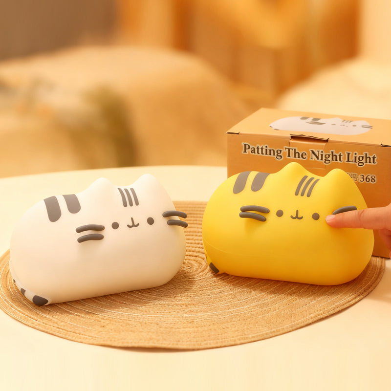 إضائة ليلية من السيليكون الناعم - قطة جالسة