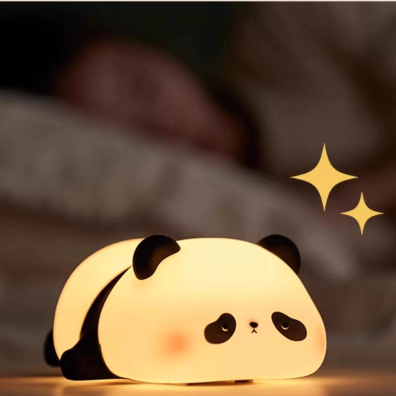 إضائة ليلية من السيليكون الناعم - الباندا النائم