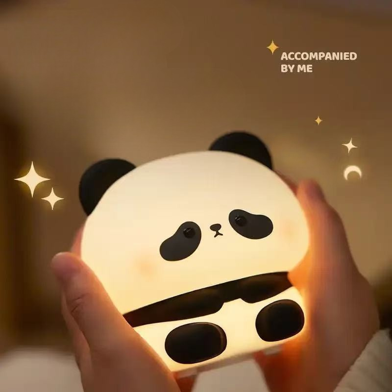 إضائة ليلية من السيليكون الناعم - باندا جالس