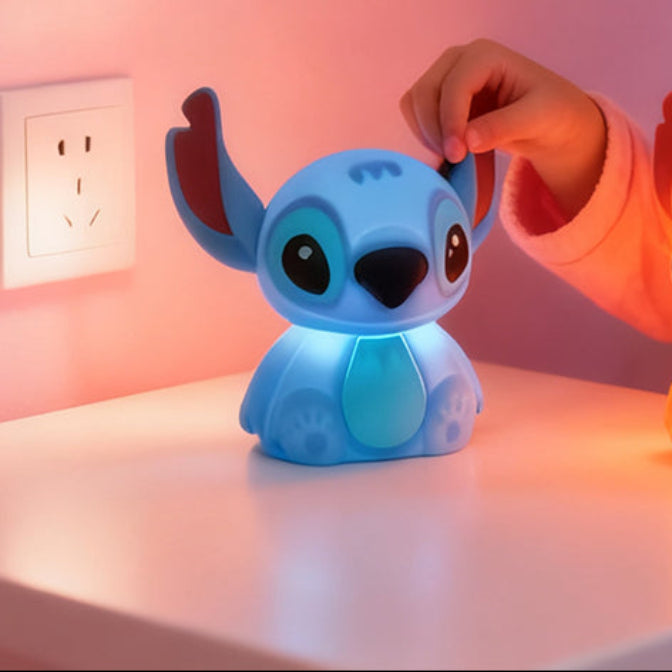 إضائة ليلية من السيليكون الناعم - ستيتش أزرق