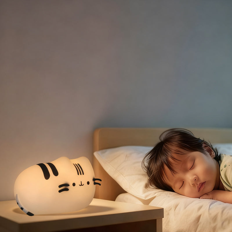 إضائة ليلية من السيليكون الناعم - قطة جالسة