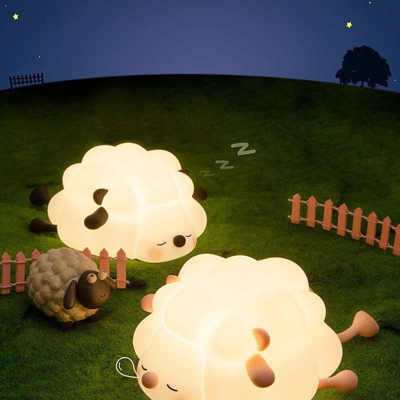 إضائة ليلية من السيليكون الناعم - خروف