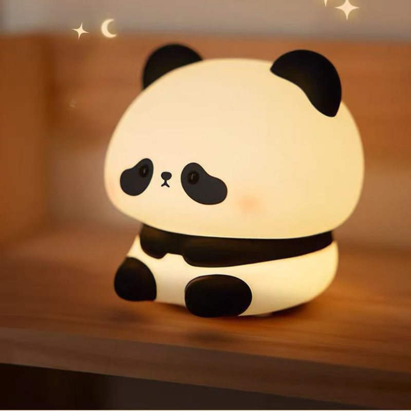إضائة ليلية من السيليكون الناعم - باندا جالس