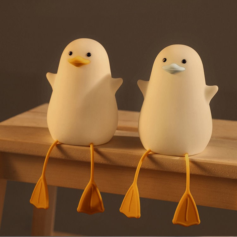 إضائة ليلية من السيليكون الناعم - بطة طويلة الأرجل