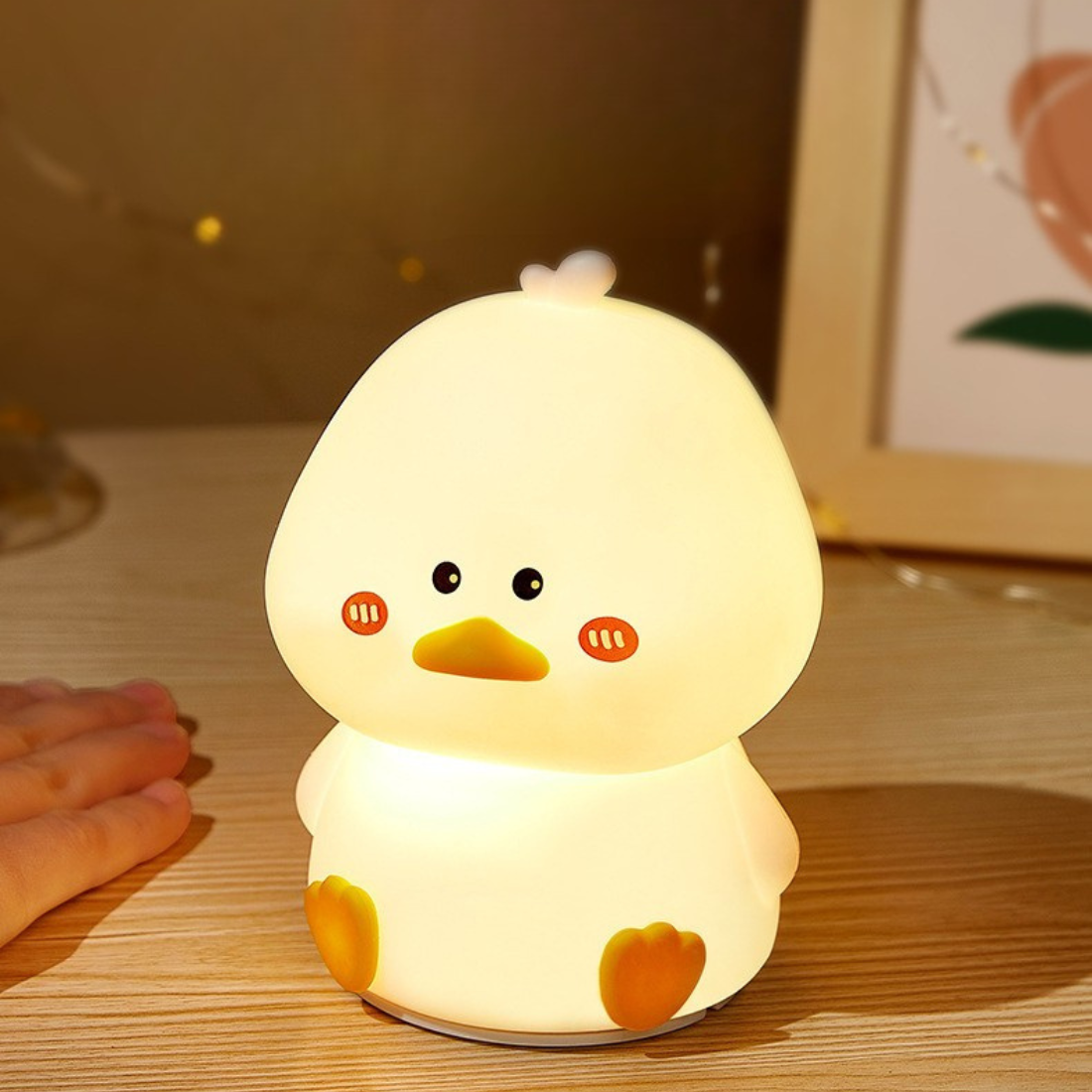 إضائة ليلية من السيليكون الناعم - البطة المندهشة