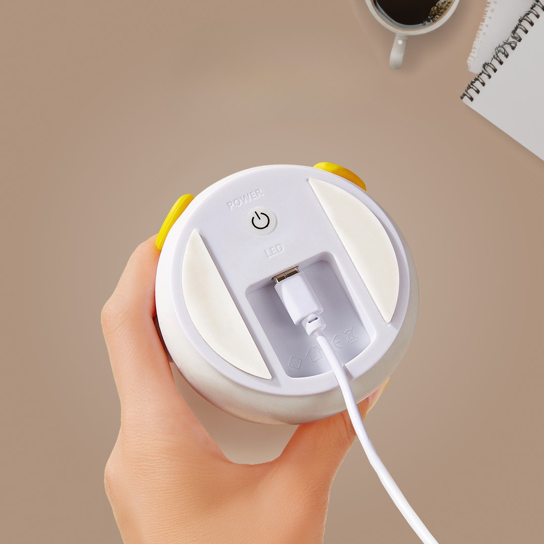 إضائة ليلية من السيليكون الناعم - البطة المندهشة