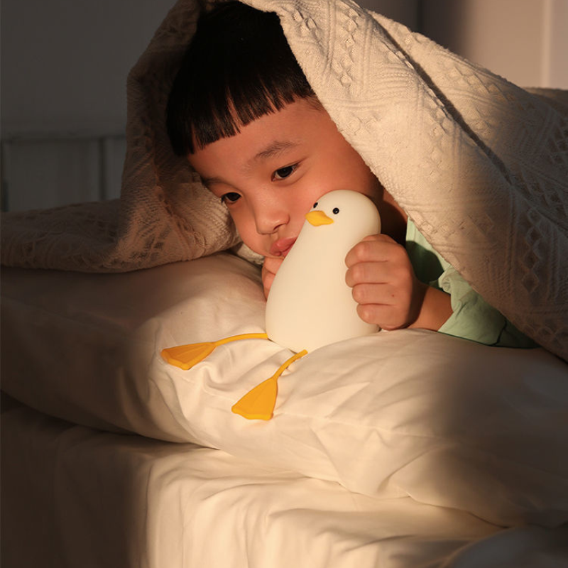 إضائة ليلية من السيليكون الناعم - بطة طويلة الأرجل