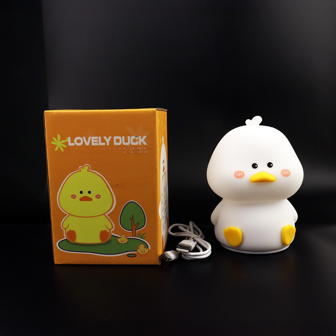 إضائة ليلية من السيليكون الناعم - البطة المندهشة