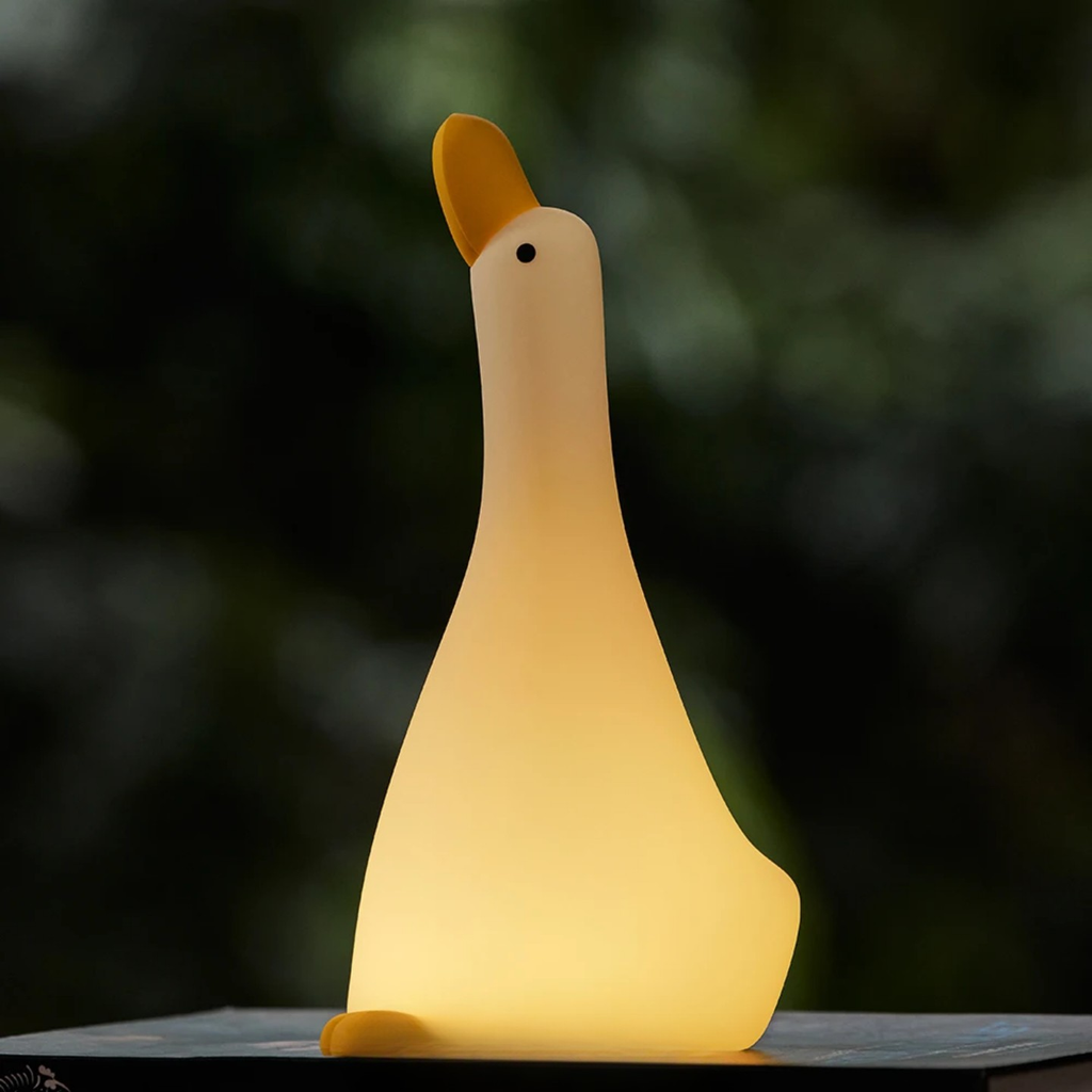 إضائة ليلية من السيليكون الناعم - بطة رافعة الرأس